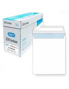 Sobre blanco folio prolongado