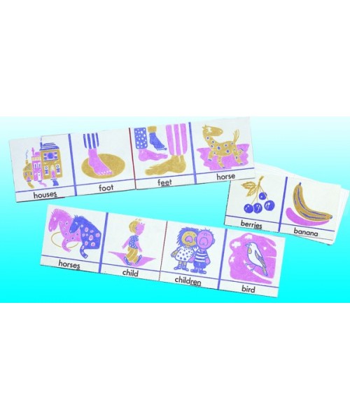 Inglés_Singular/plural dominoes/ t634