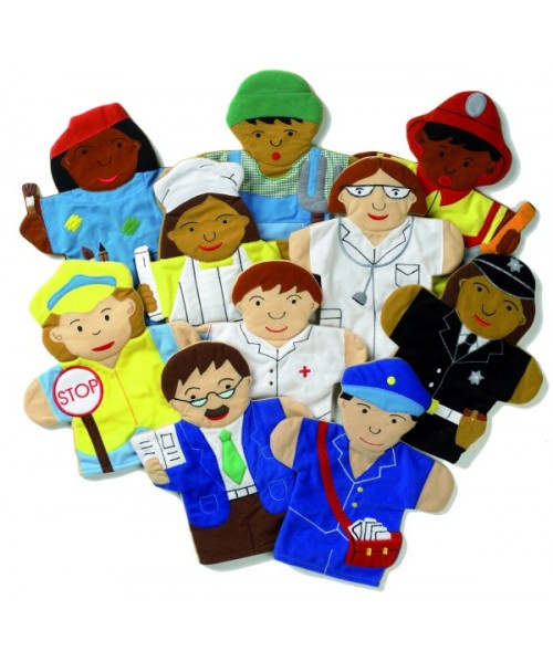 Marionetas los oficios 10 piezas