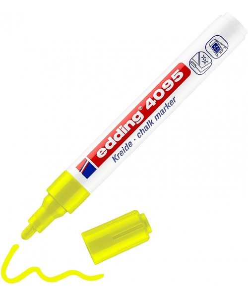 Rotulador 4095 edding amarillo neón