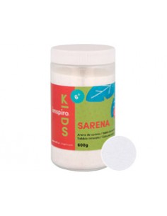Bote 600 grs. Arena fina blanca