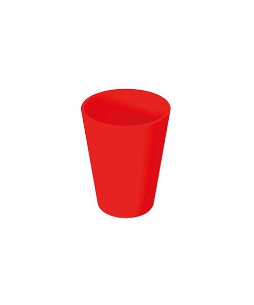 Set 6 vasos rojos 300 ml.