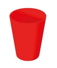 Set 6 vasos rojos 300 ml.