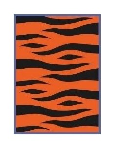 Paquete 5 bolsas plástico disfraces tigre 65x90 cm. 2