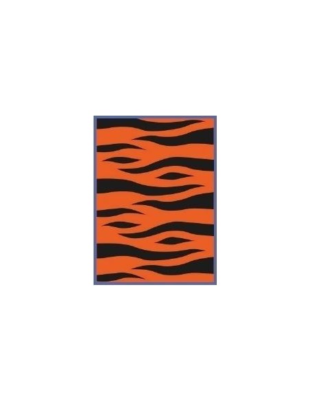 Paquete 5 bolsas plástico disfraces tigre 65x90 cm.