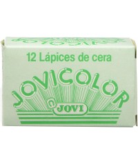Caja 12 ceras Jovicolor verde claro