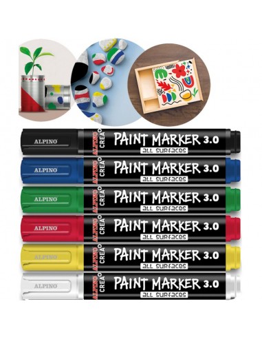 Paint marker 6 colores Classic