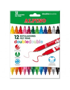 Rotuladores doble punta alpino - 12 unidades