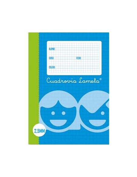 Paquete 5 Recambio cuadrovía Folio 2,5 mm. Lamela