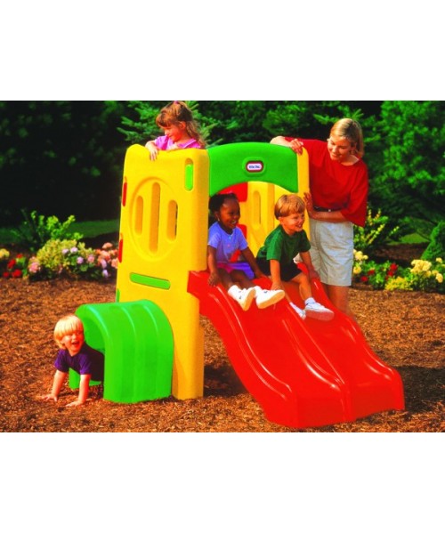 Parque doble tobogán