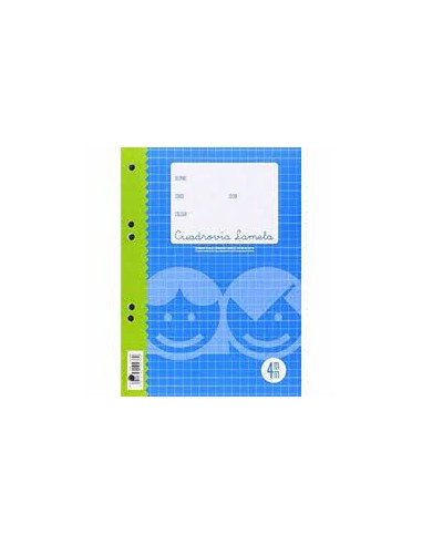 Paquete 5 Recambio cuadrovía Folio 4 mm. Lamela