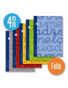 Cuaderno folio cubierta extradura 4 mm.