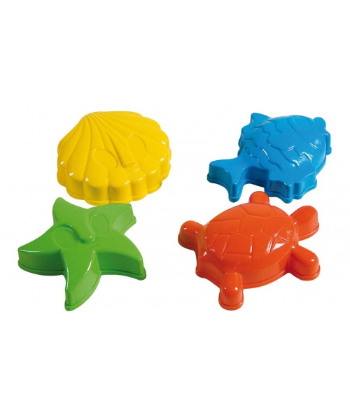 Conjunto 4 moldes marinos de arena 2