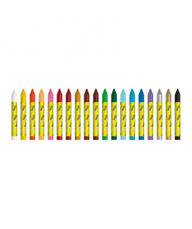 Caja 12 ceras Maxi dacs amarillo