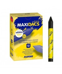 Caja 12 ceras Maxi dacs negro