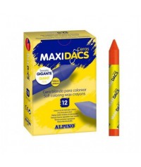 Caja 12 ceras Maxi dacs naranja