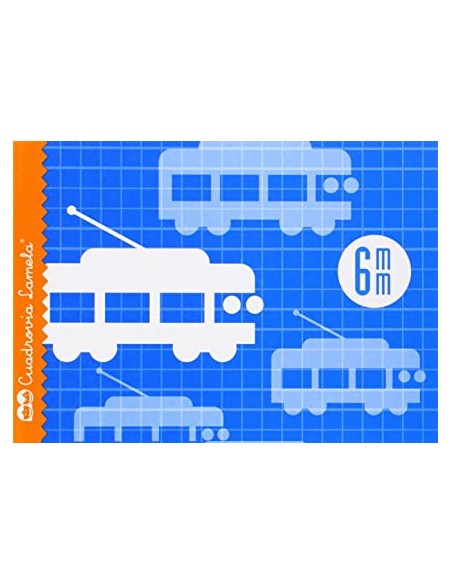 25 Libretas Lamela cuadrovía 16 hojas grapadas 6 mm.