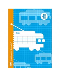 Libretas cuadrovía 16 hojas 4 mm.