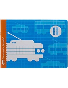 Libretas cuadrovía 16 hojas 8 mm.