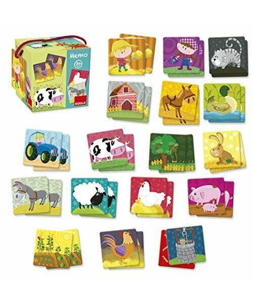 Maxi memo loto animales granja. Diset 2