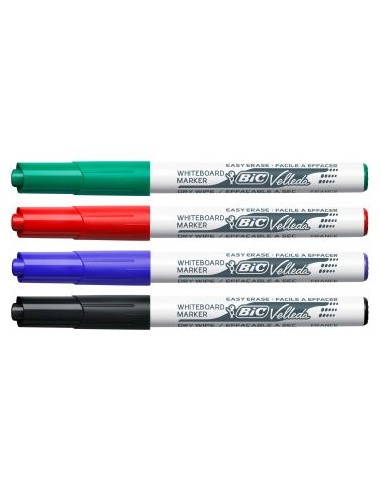 Rotulador velleda punta cónica azul - 12 unidades