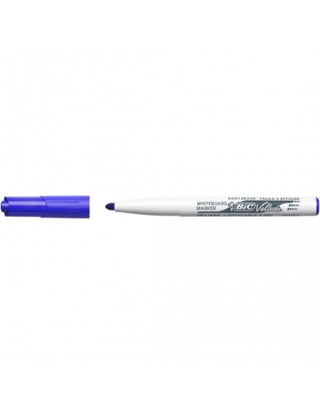 Rotulador velleda punta cónica azul - 12 unidades