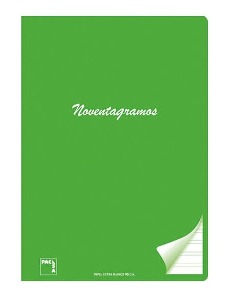 Libreta, cuaderno con hojas lisas en blanco tamaño cuartilla Din