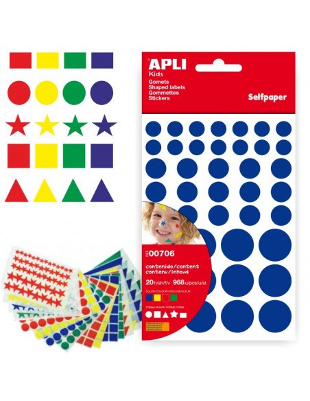 Gomets figuras geométricas