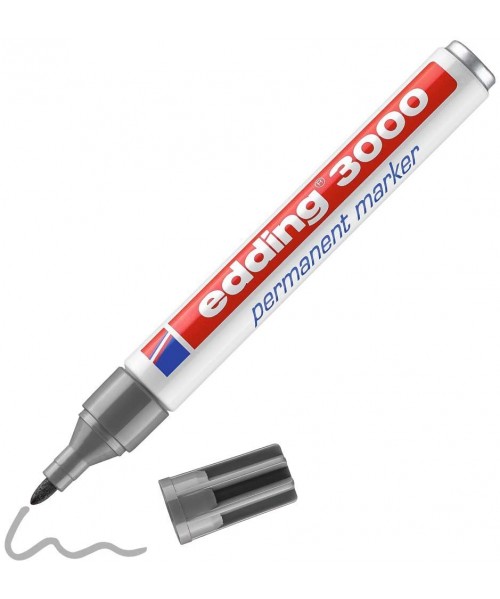 Rotulador Edding 3000 - Gris