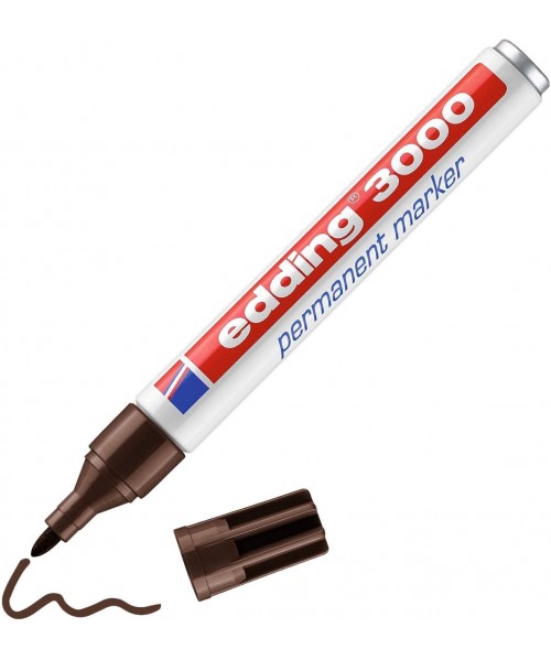 Rotulador Edding 3000 marrón