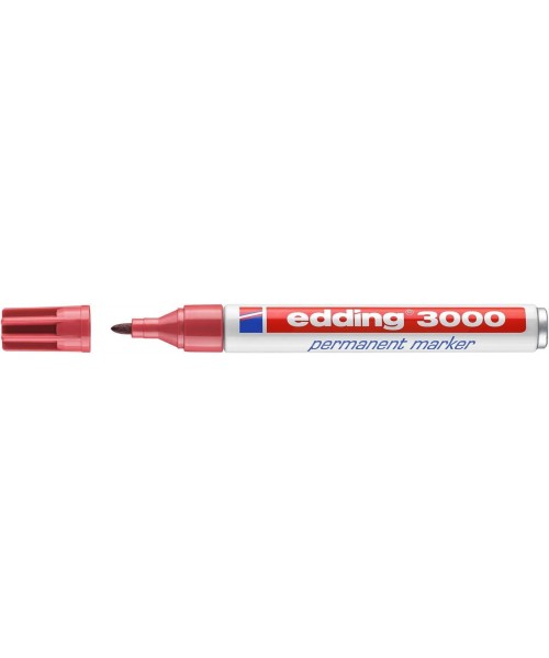 Rotulador Edding 3000 rojo 2
