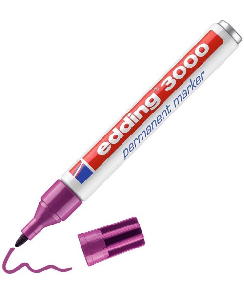 Rotulador Edding 3000 rosa