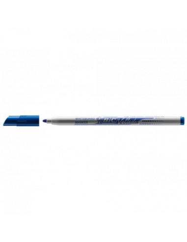 24 Marcadores azules para pizarra blanca