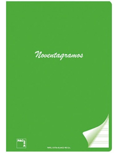 Libretas noventagramos A4 - pauta 3,5 mm.