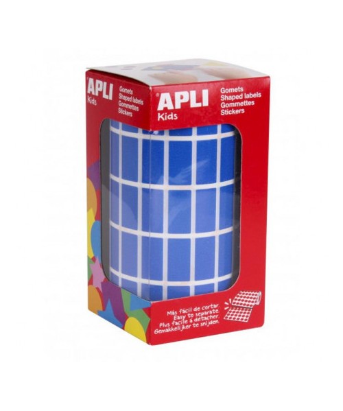 Gomets rollo rectángulo grande Azul