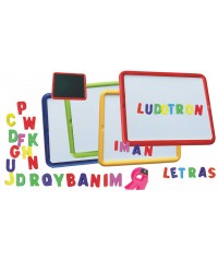 Bote 308 letras Mayusculas magnéticas. Miniland