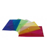 12 Sobres translúcido folio amarillo