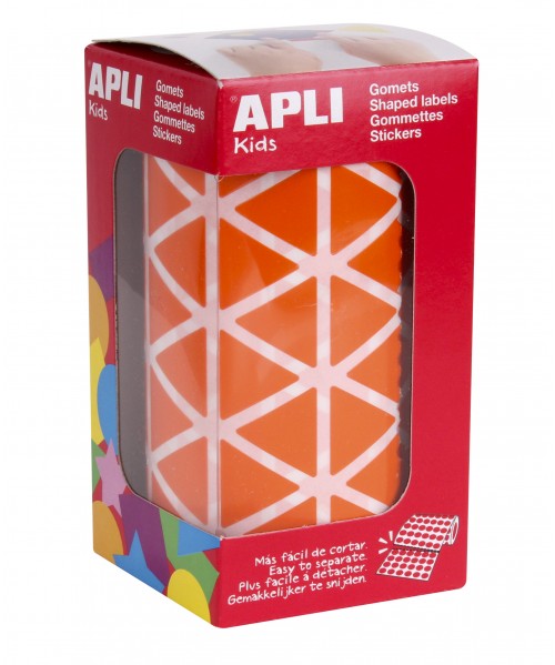 Gomets rollo triángulo grande Naranja