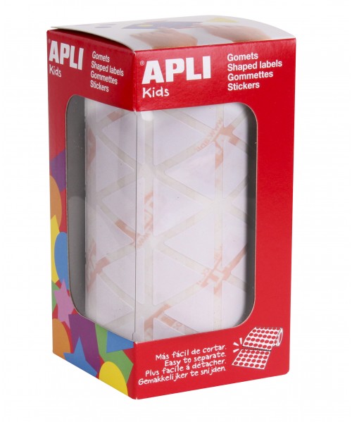 Gomets rollo triángulo grande Blanco