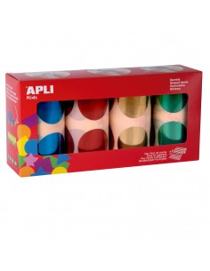 Gomets círculos gigantes metalizados