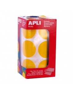 Gomets círculos XL Amarillo