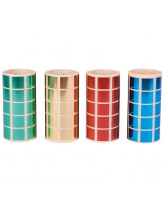 Gomets cuadrados metalizados 2