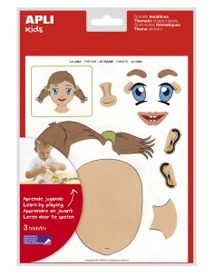 Gomets Temáticos La Cara - 12 hojas