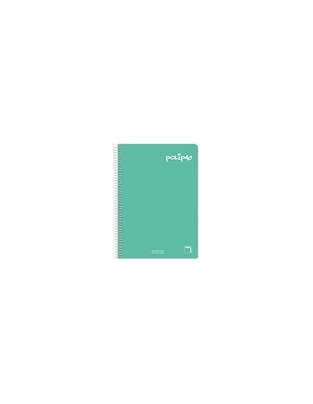 Cuaderno folio Plastipac verde 80h 90 gramos