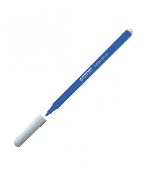 Rotulador fino Giotto Turbo azul oscuro - 12 u