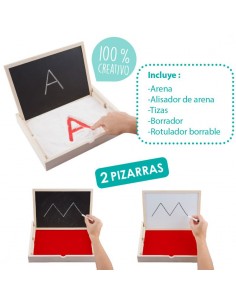 Bandeja y pizarra multisensorial preescritura - Montessori