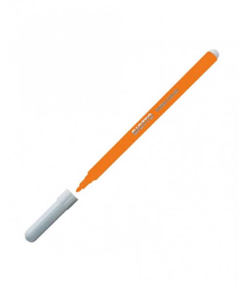 Rotulador fino Giotto Turbo naranja - 12 u