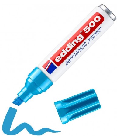Rotulador edding 500 azul claro
