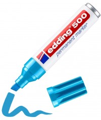 Rotulador edding 500 azul claro