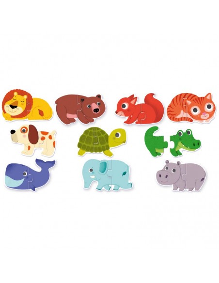 Puzle duo animo - 10 puzles de 2 piezas
